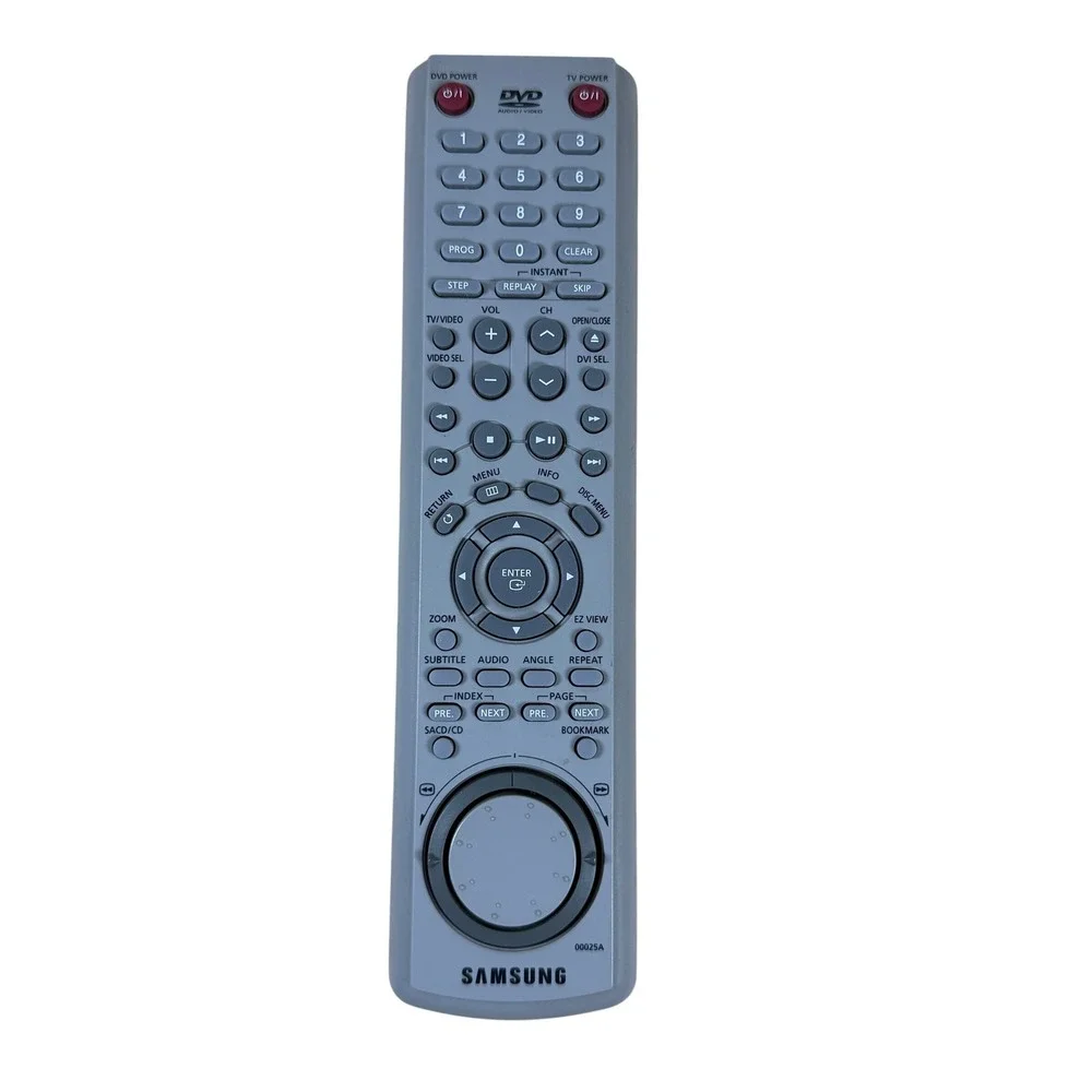 Samsung 00025A DVD Audio Video Player TV Remote Control Gray 3589